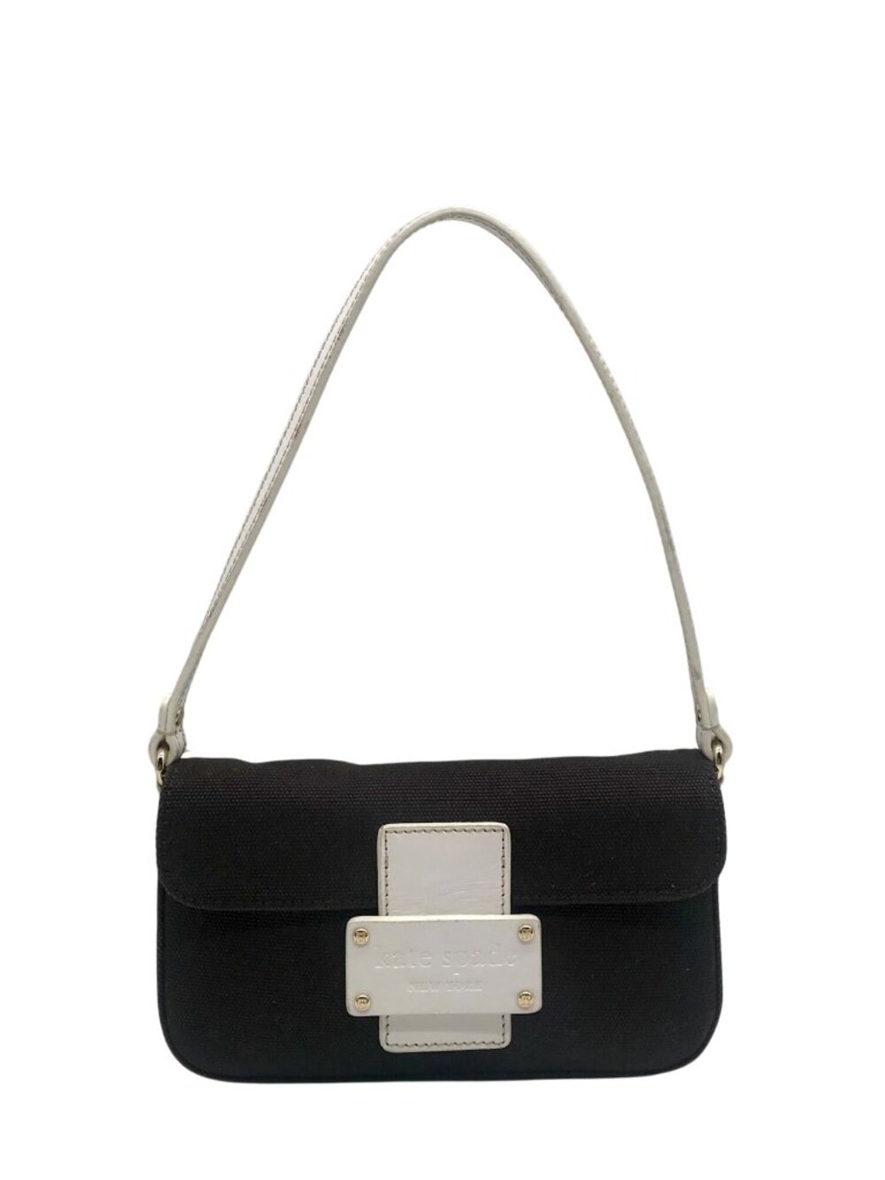 Kate Spade Dark Brown Canvas Mini Shoulder Bag